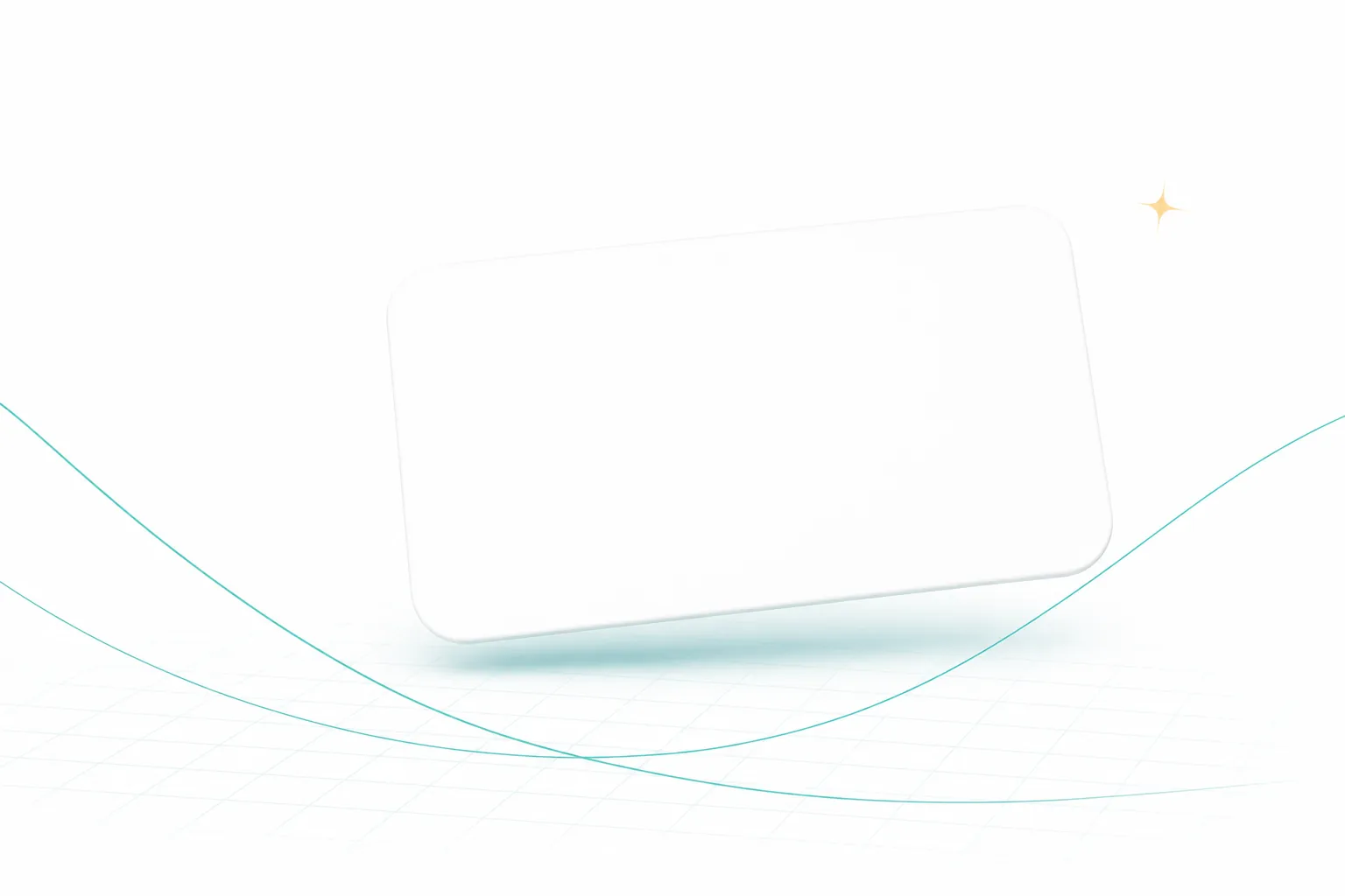 A bright, airy composition of a learning conversation with soft teal geometry on a white background